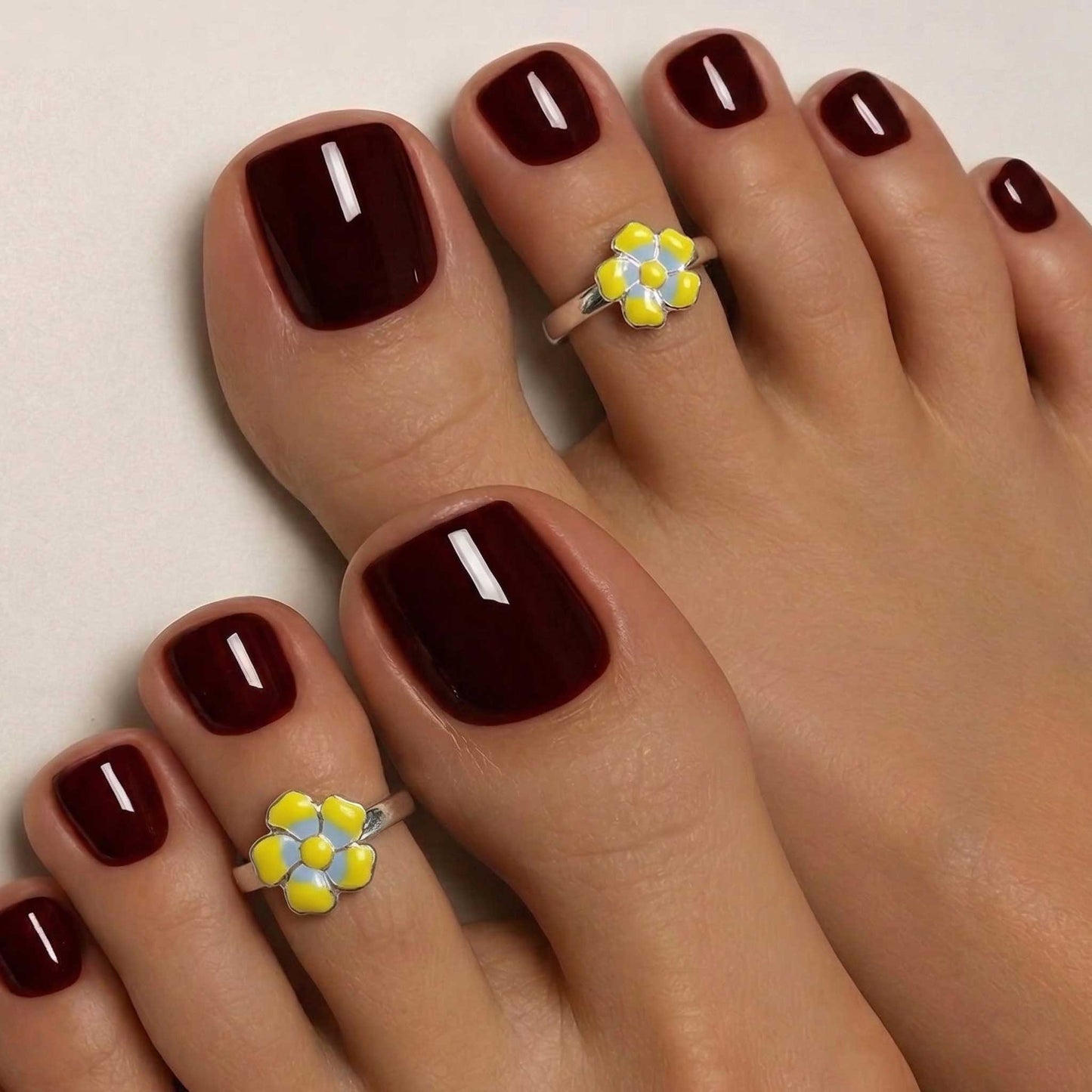 twilight bloom toe rings