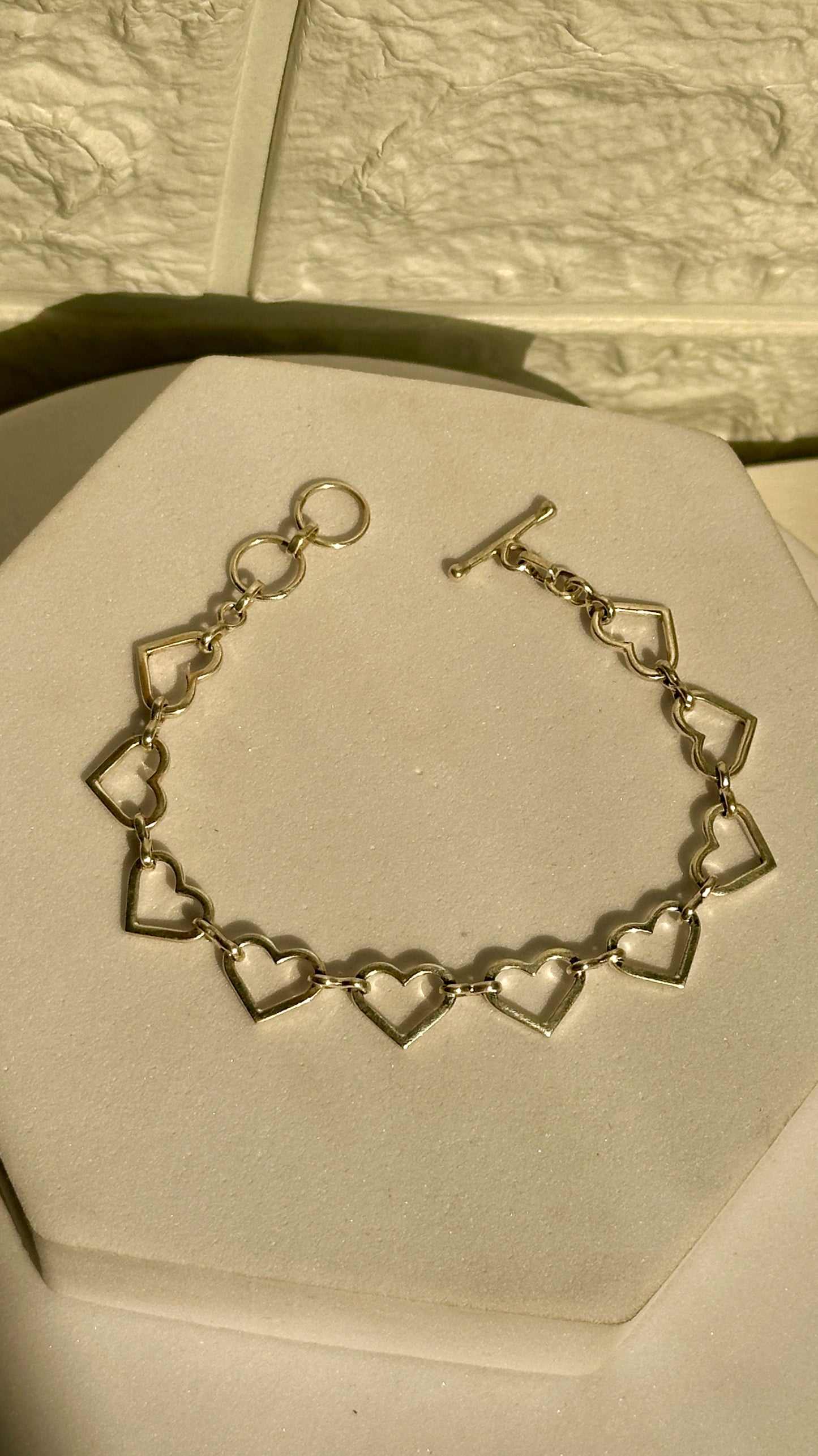 heart link bracelet
