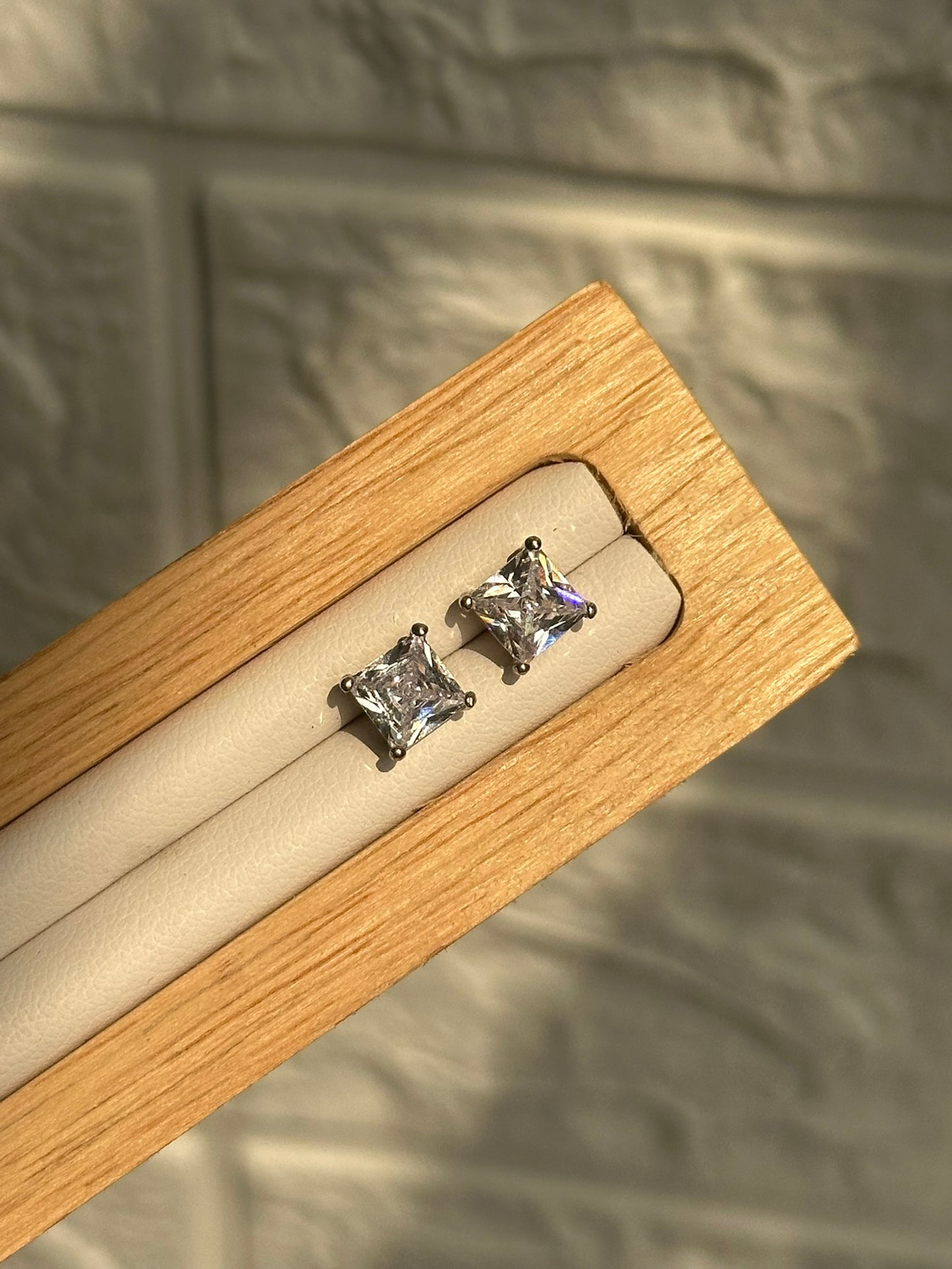 square bliss studs