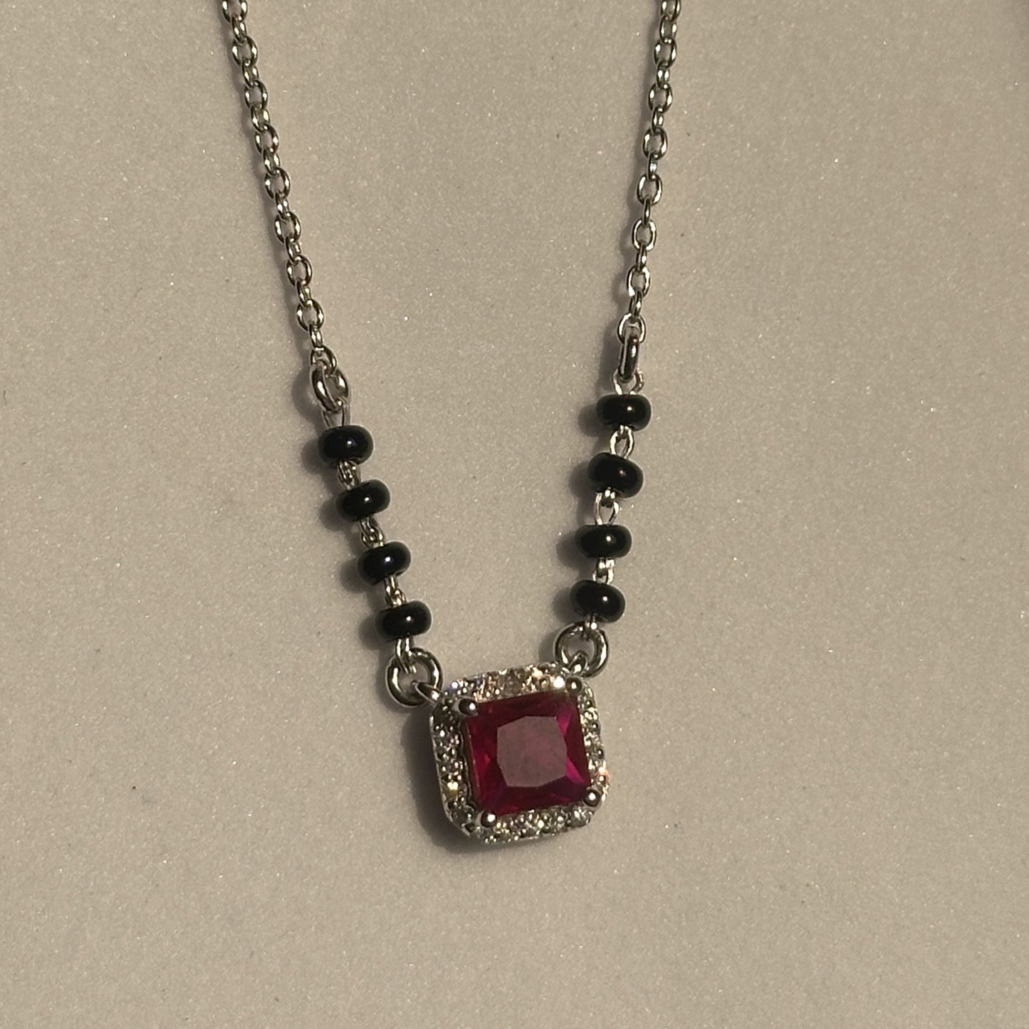royal ruby mangalsutra