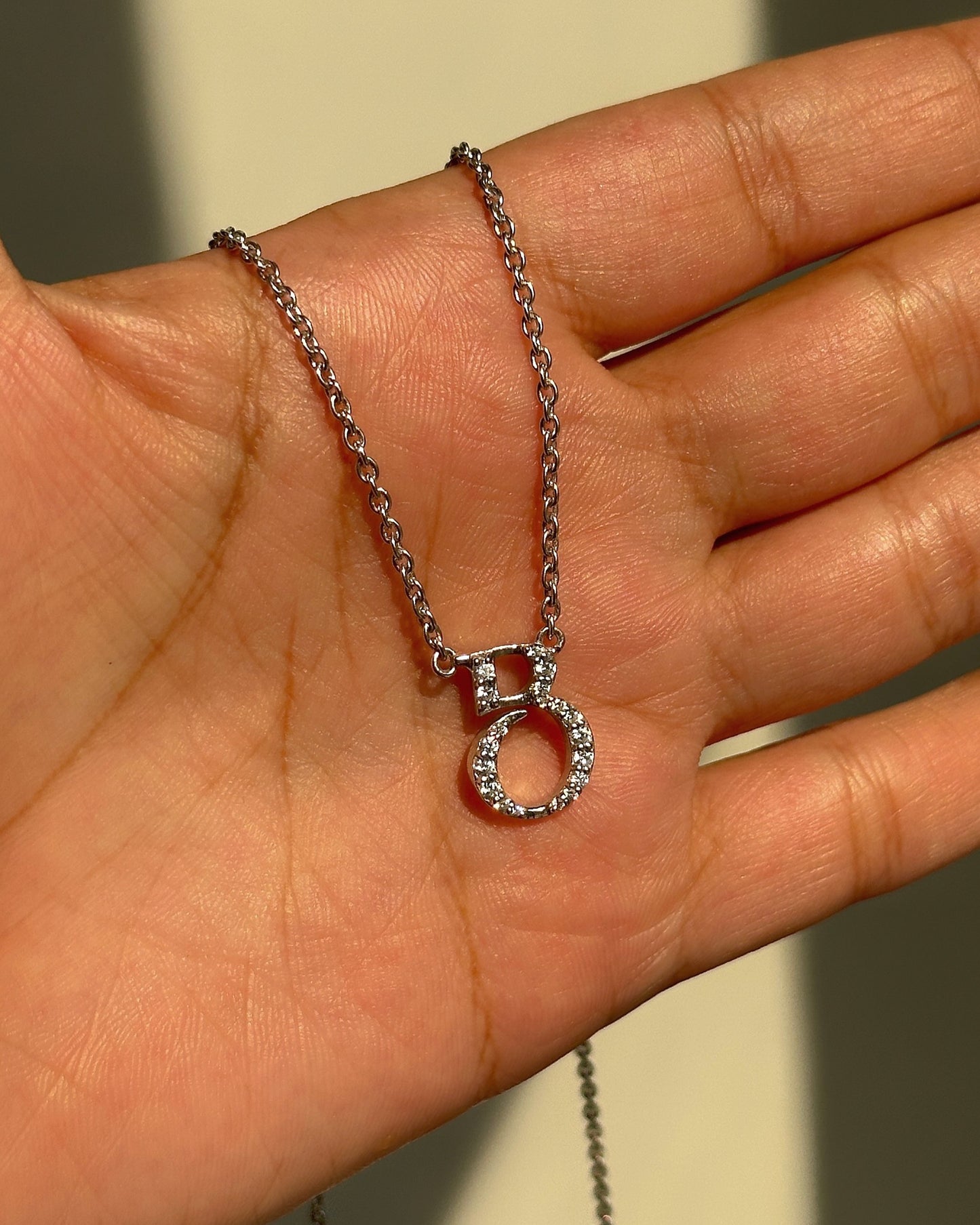 signature initial neckpiece