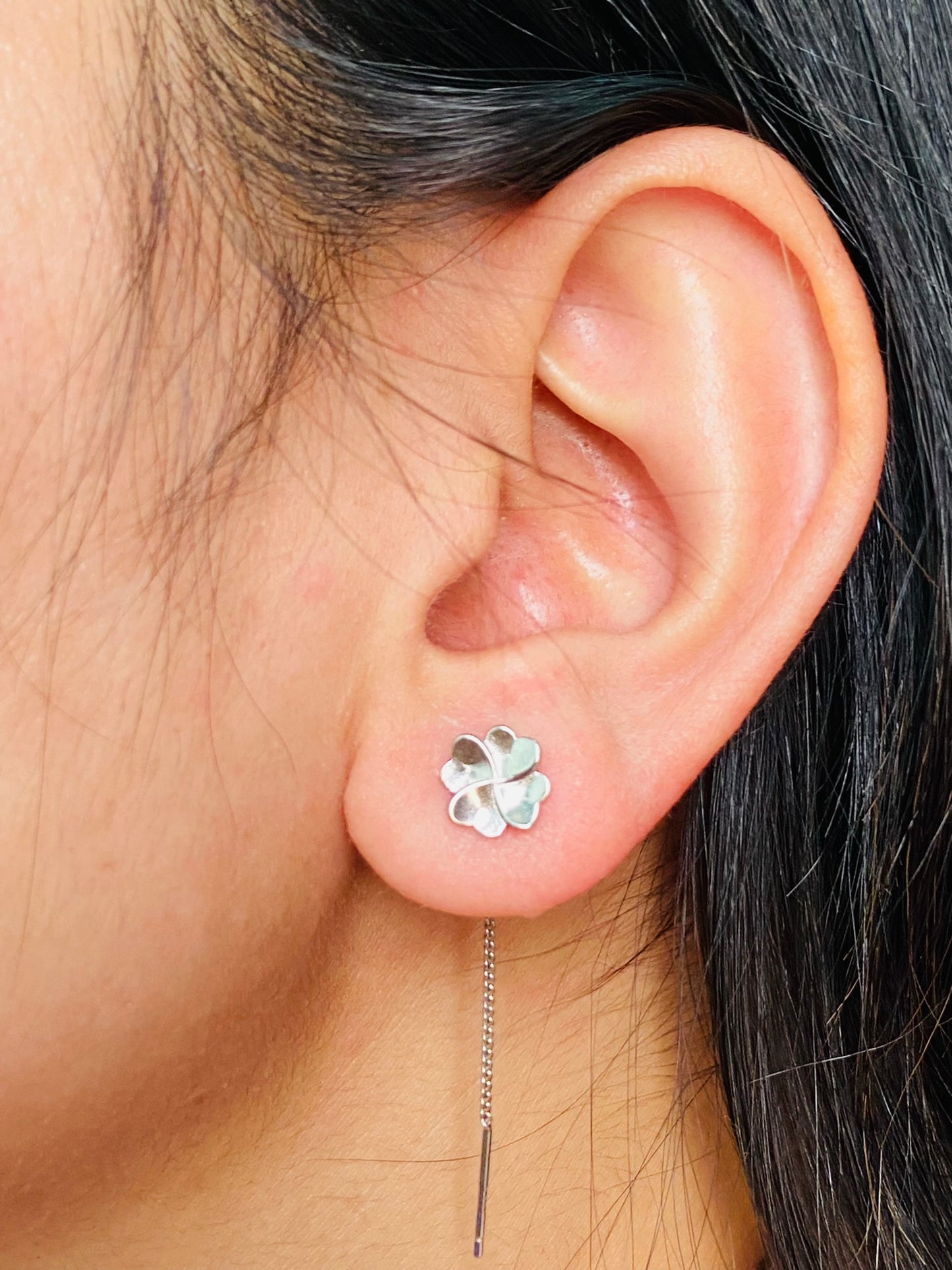 blossom threader earring