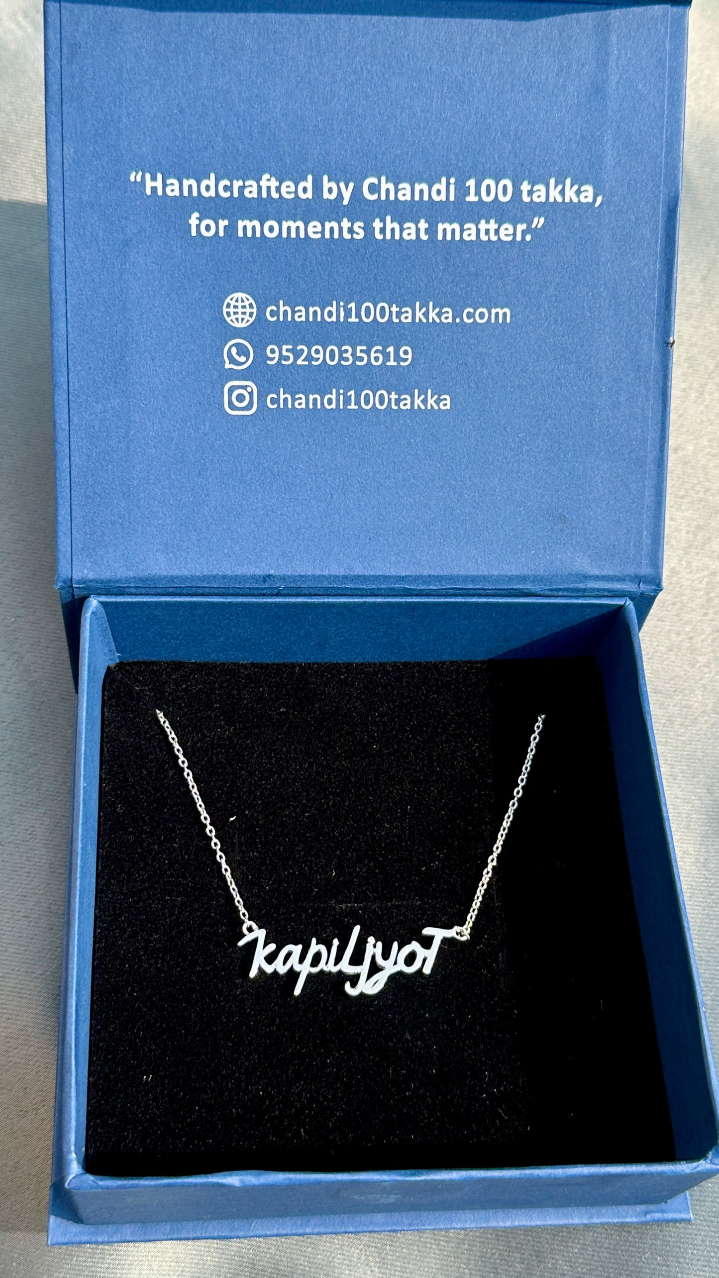 personalized couple name neckpiece