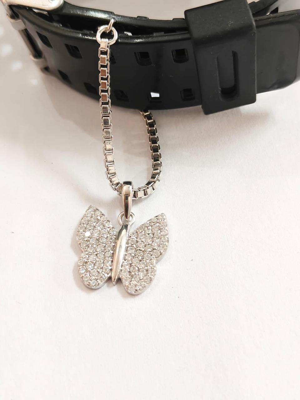 butterfly watch charm