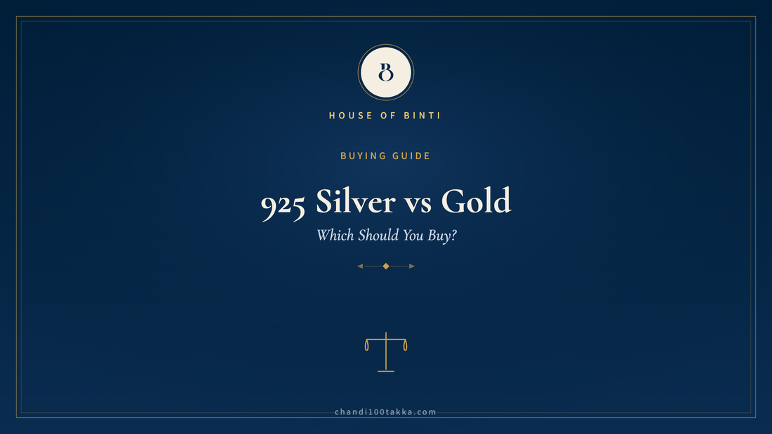 925 silver vs gold jewellery comparison guide — House of Binti