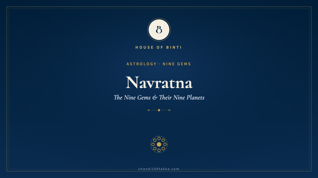 Navratna — the nine gems and their nine planets, House of Binti 925 silver