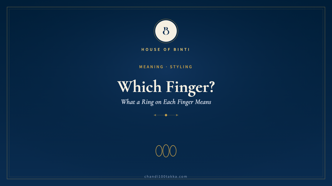 Which finger to wear a ring on — meaning of each finger, House of Binti 925 silver