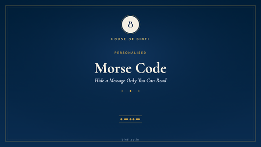 Morse code jewellery — how to hide a secret message in a silver bracelet or anklet