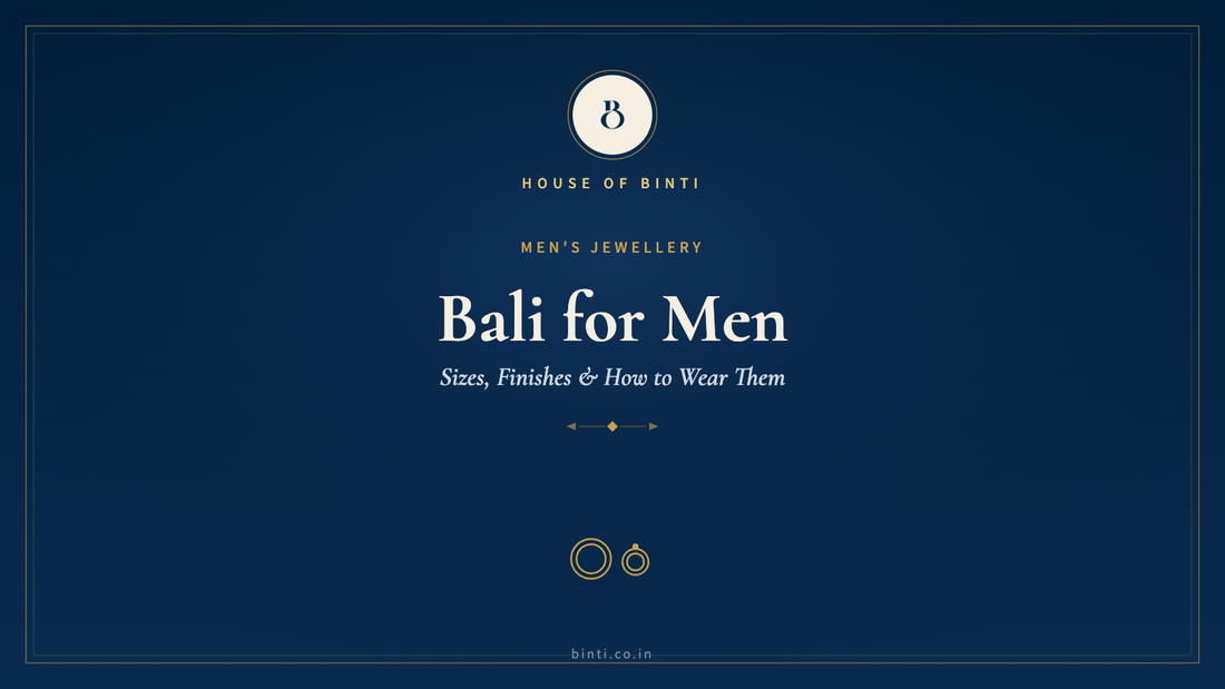 Silver bali for men — sizes, finishes and how to wear them, a House of Binti guide
