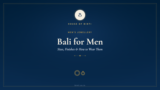 Silver bali for men — sizes, finishes and how to wear them, a House of Binti guide