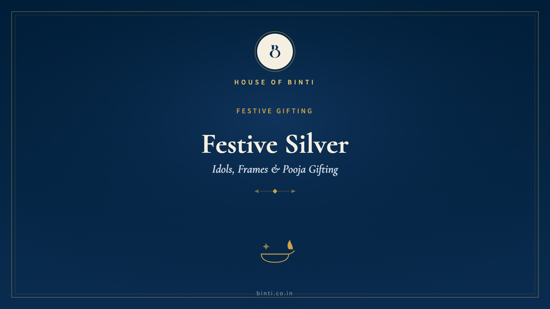Festive silver gifting for Ganesh Chaturthi and Navratri — idols, frames and pooja silver