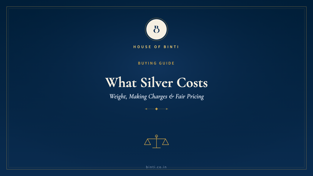 How silver jewellery is priced in India — weight, making charges and GST explained