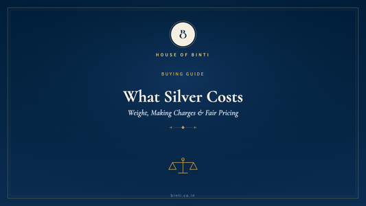 How silver jewellery is priced in India — weight, making charges and GST explained