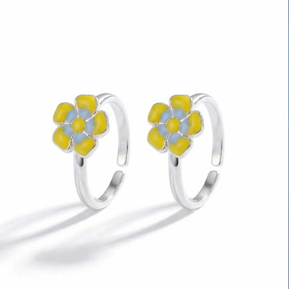 Twilight Bloom Toe Rings