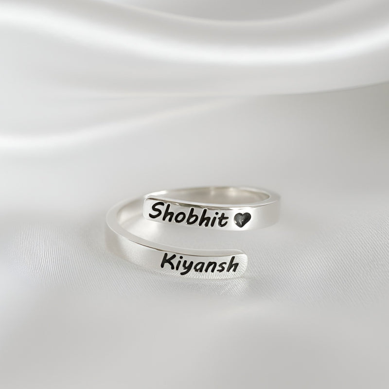 Couple Name Ring