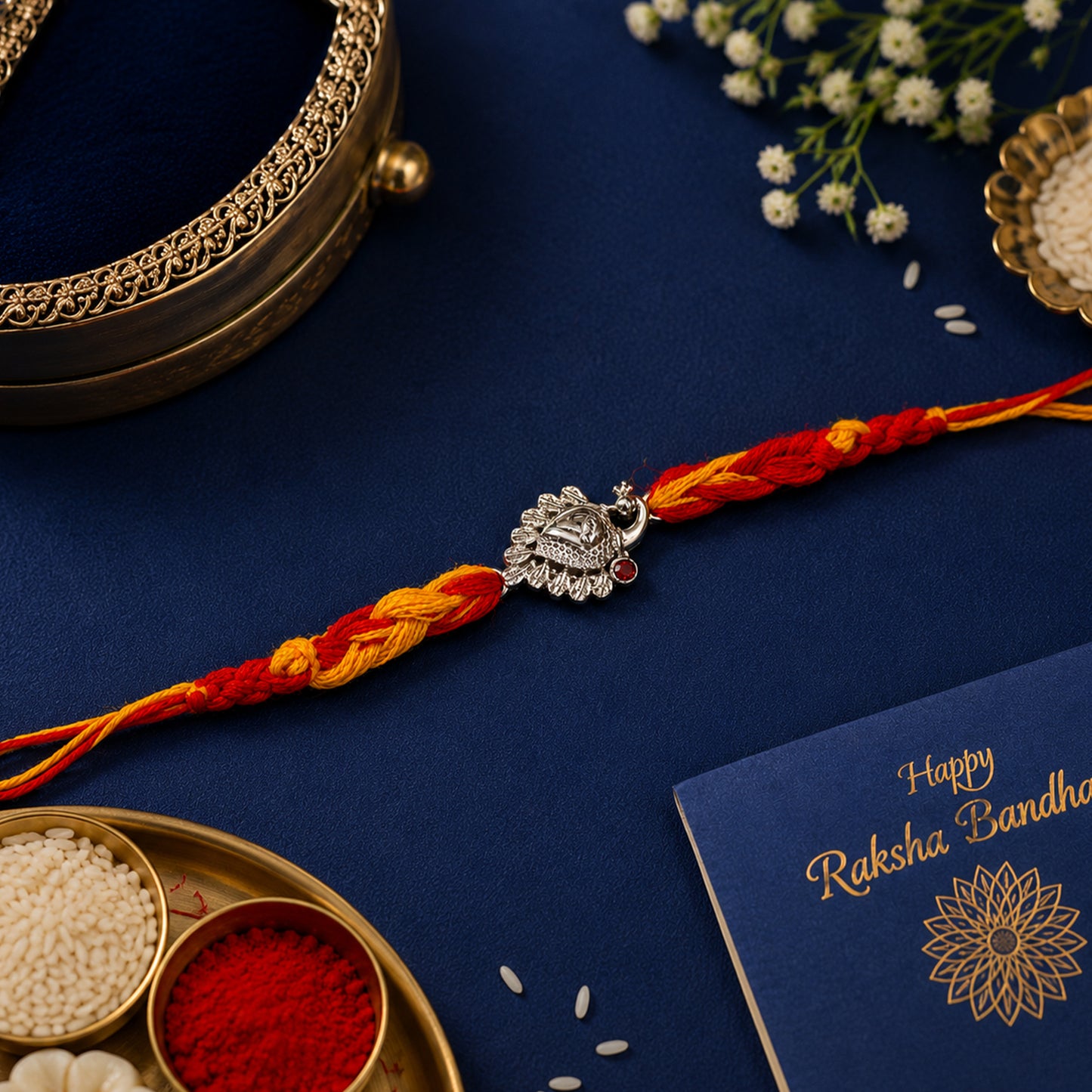 peacock rakhi