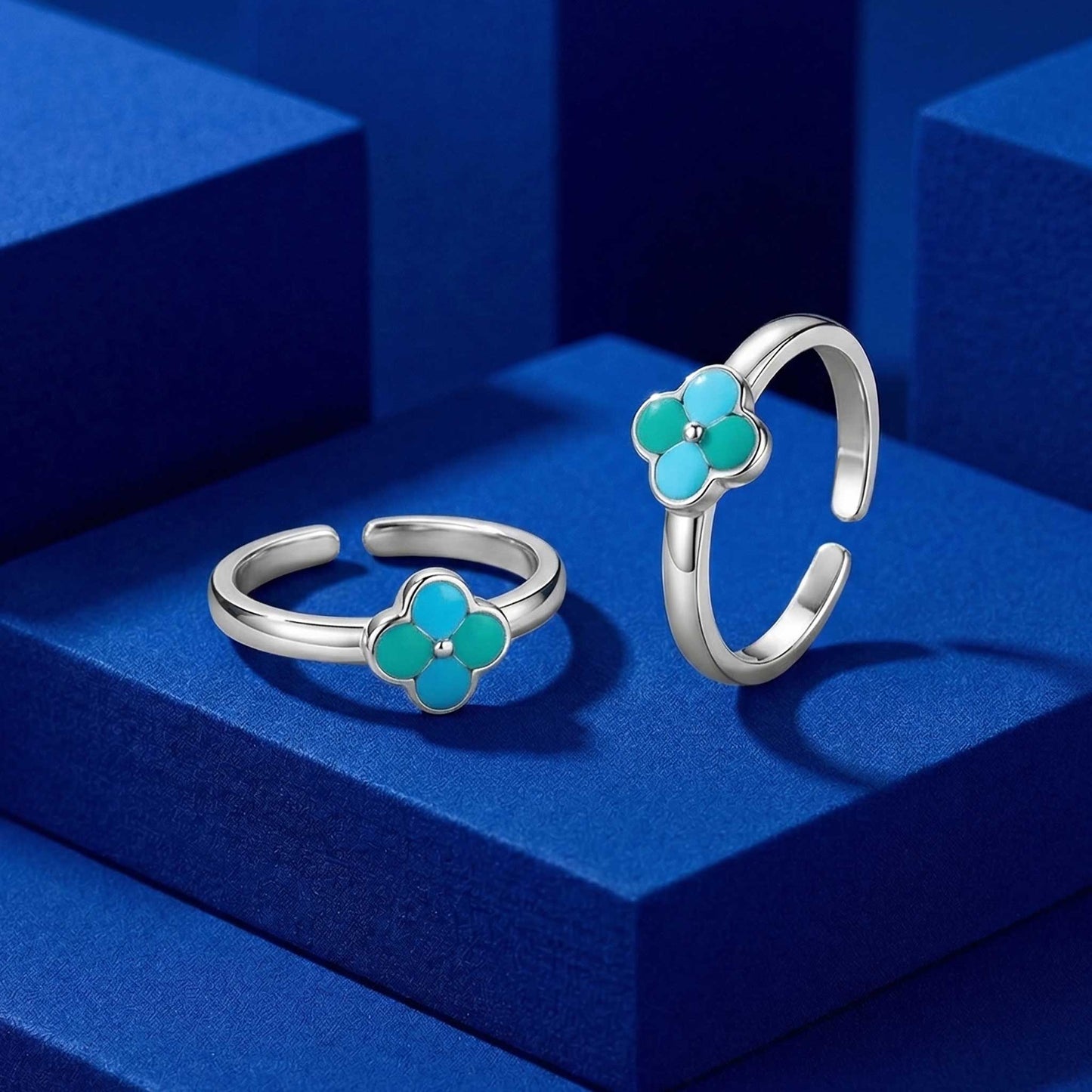 ocean bloom toe rings