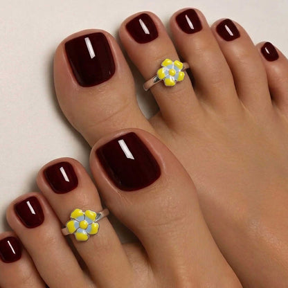 Twilight Bloom Toe Rings