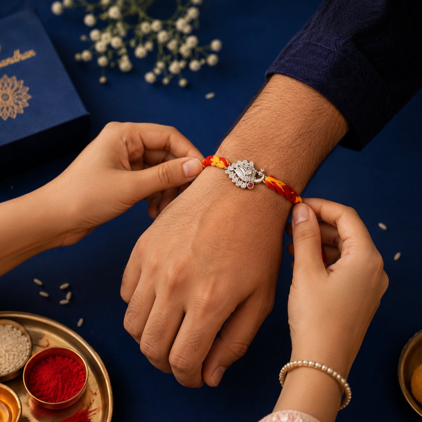 peacock rakhi