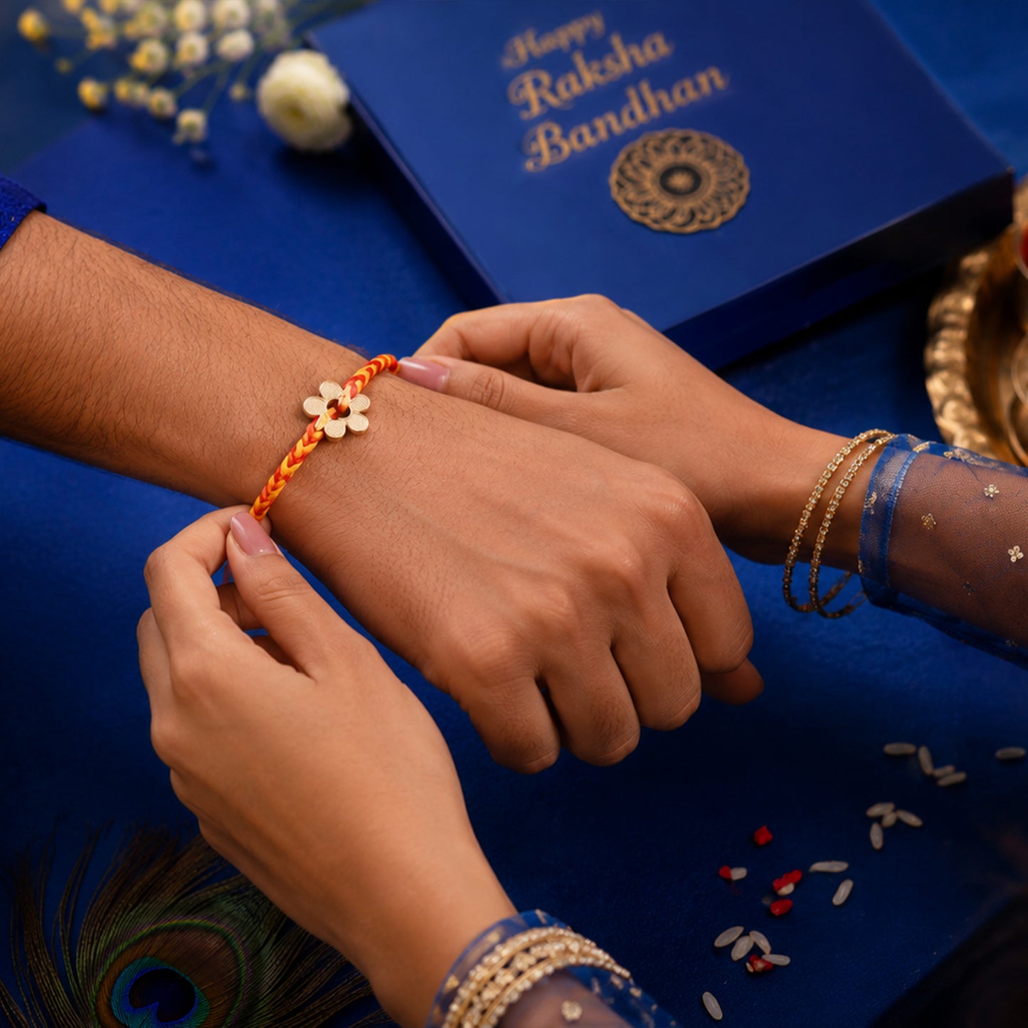floral rakhi