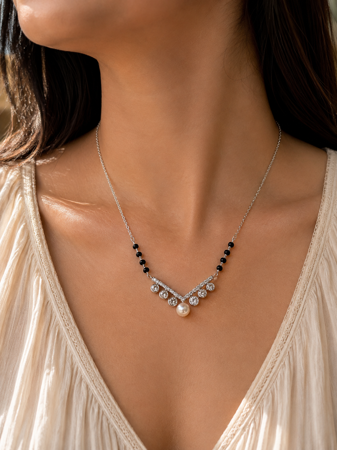 royal pearl mangalsutra