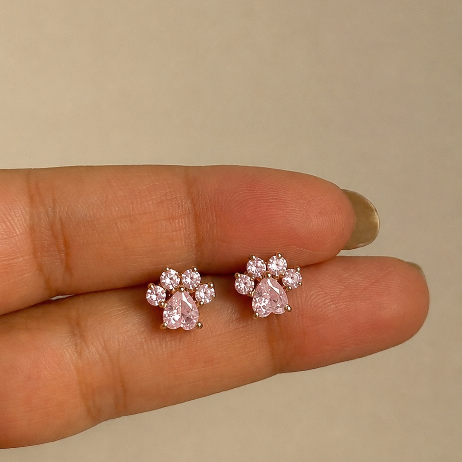 cat paw studs