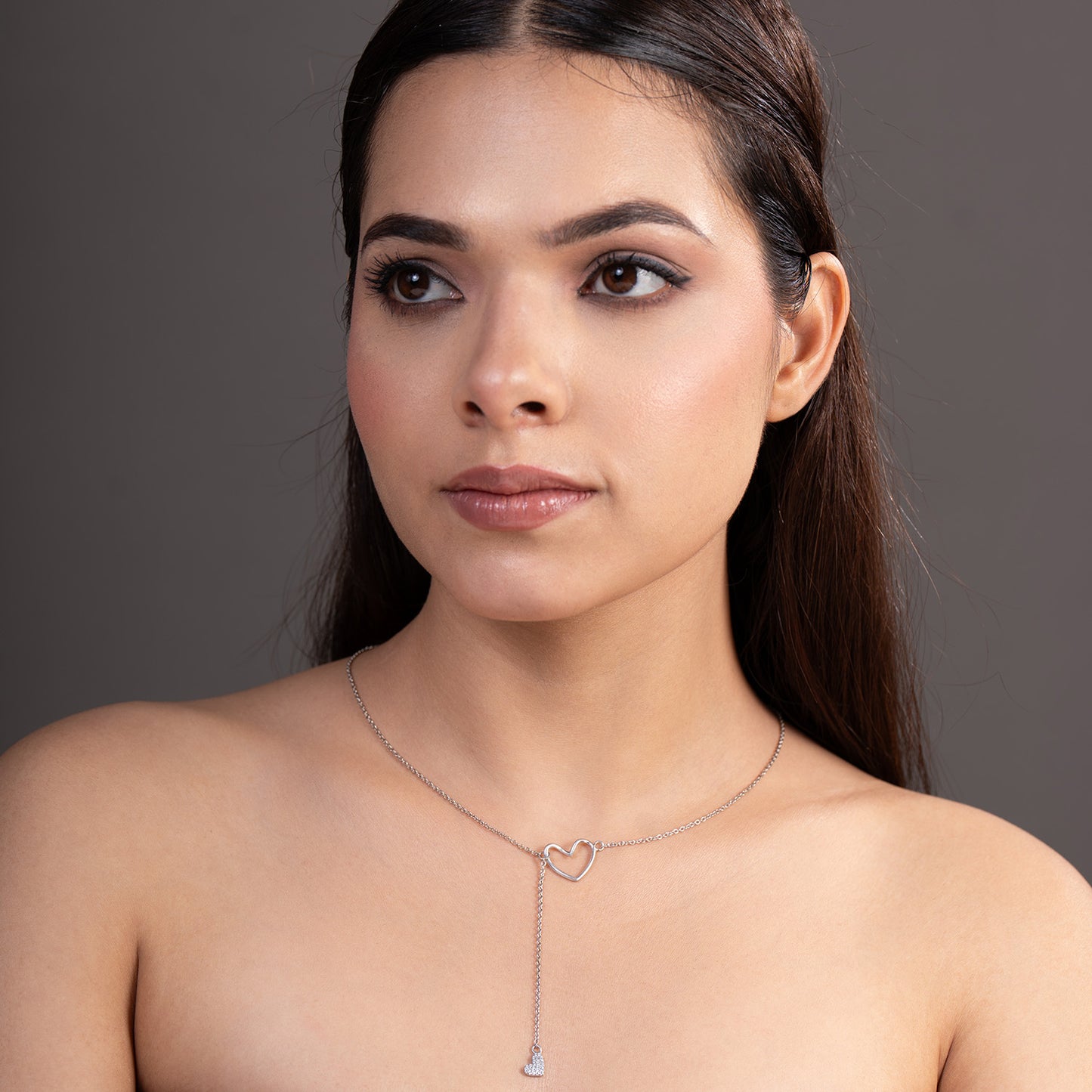 linked hearts neckpiece