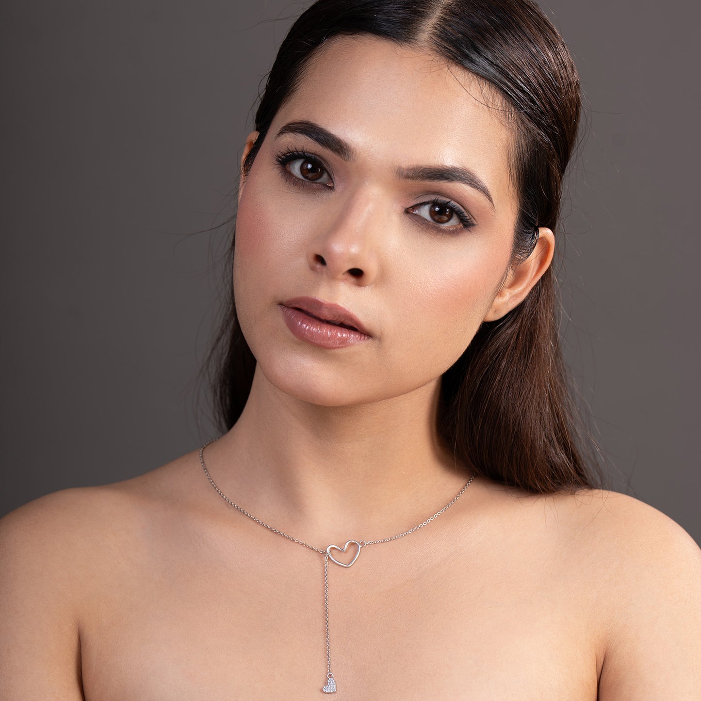 linked hearts neckpiece