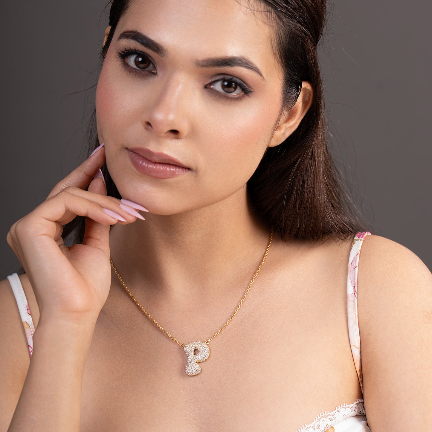 initial bubble neckpiece