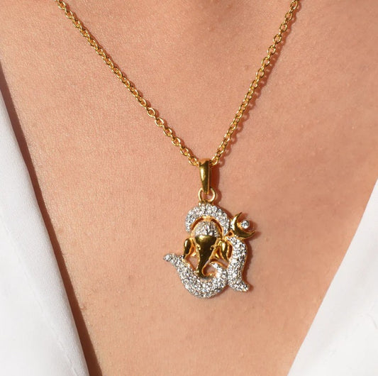 Om & Ganesha Pendant