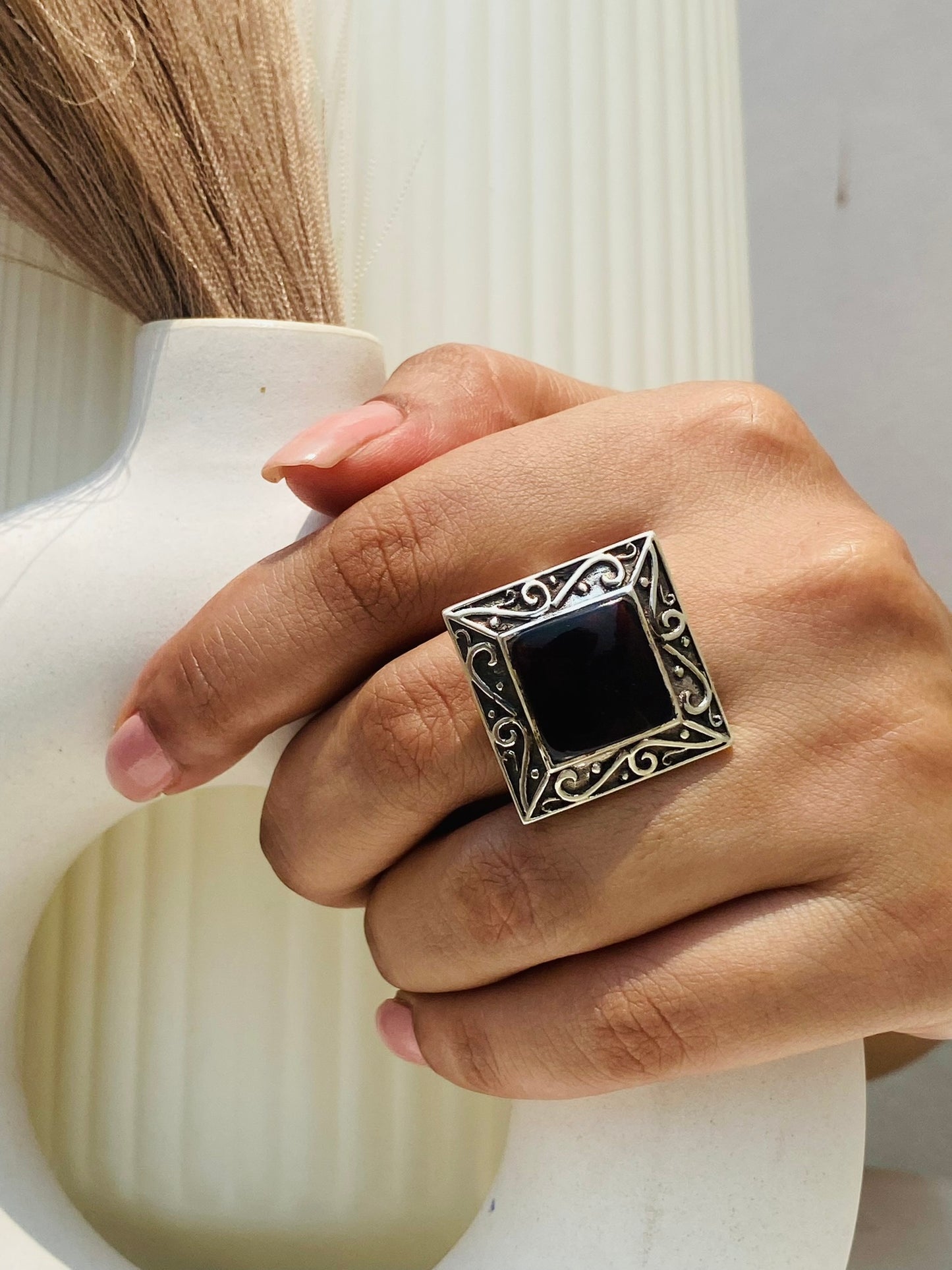 glorious garnet ring