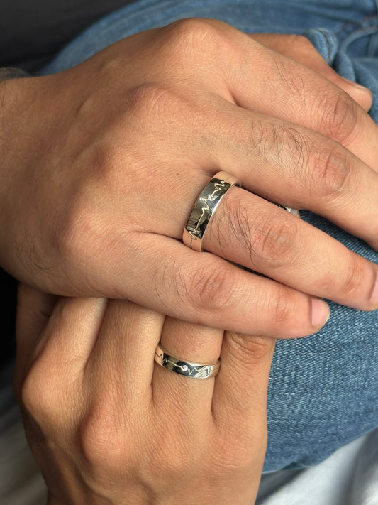 Lifeline Couple Rings