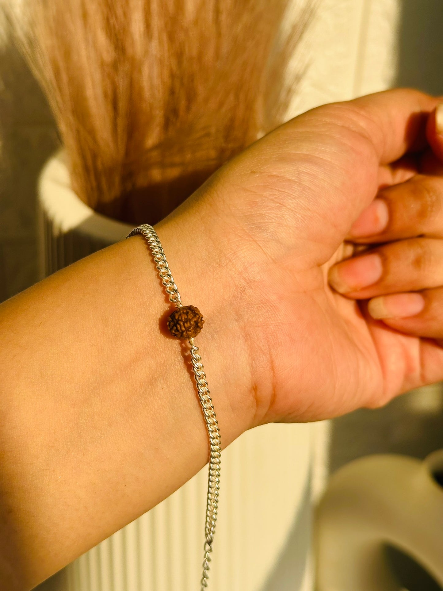 divine rudraksha bracelet – 925 silver | house of binti