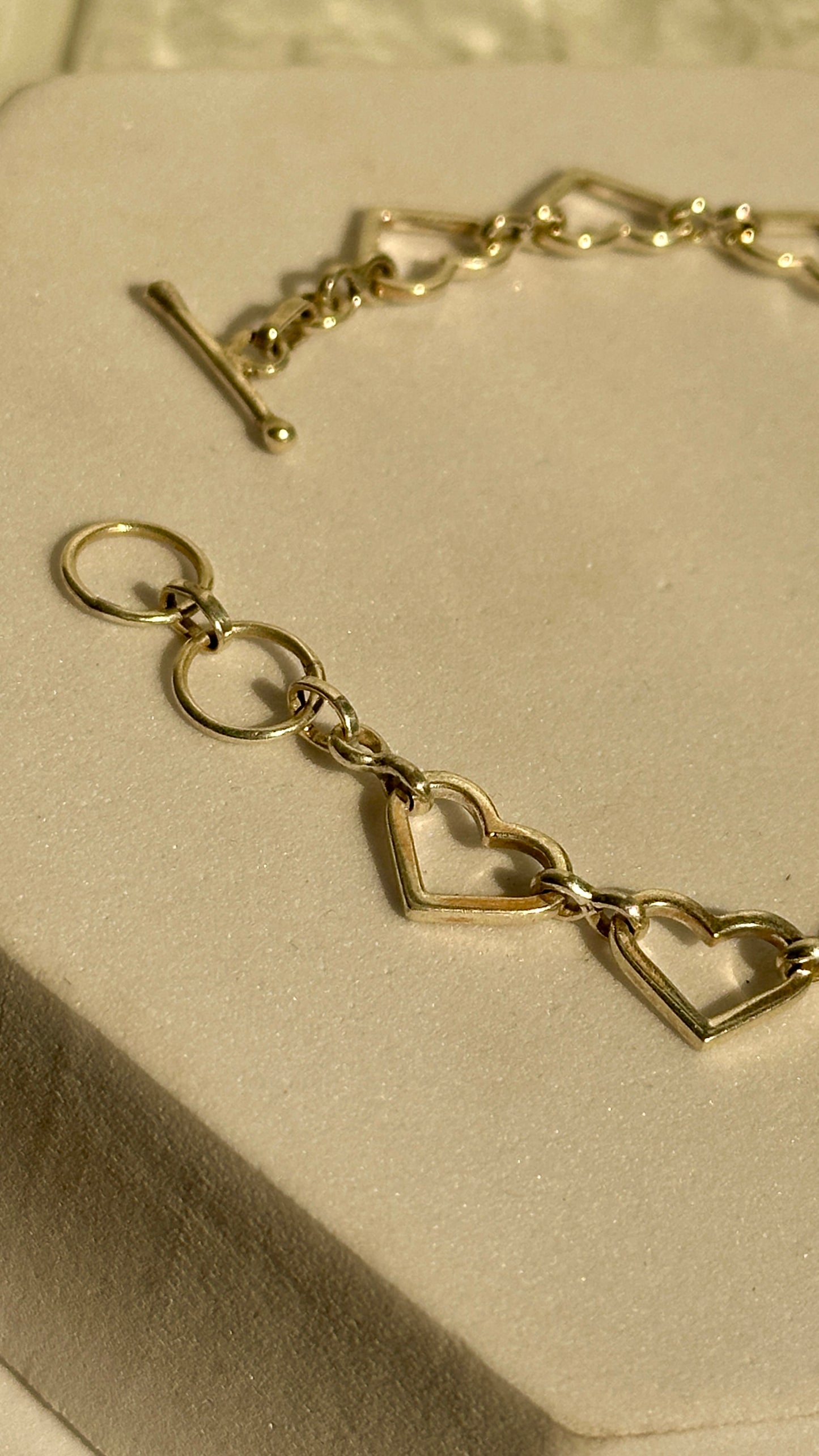 heart link bracelet