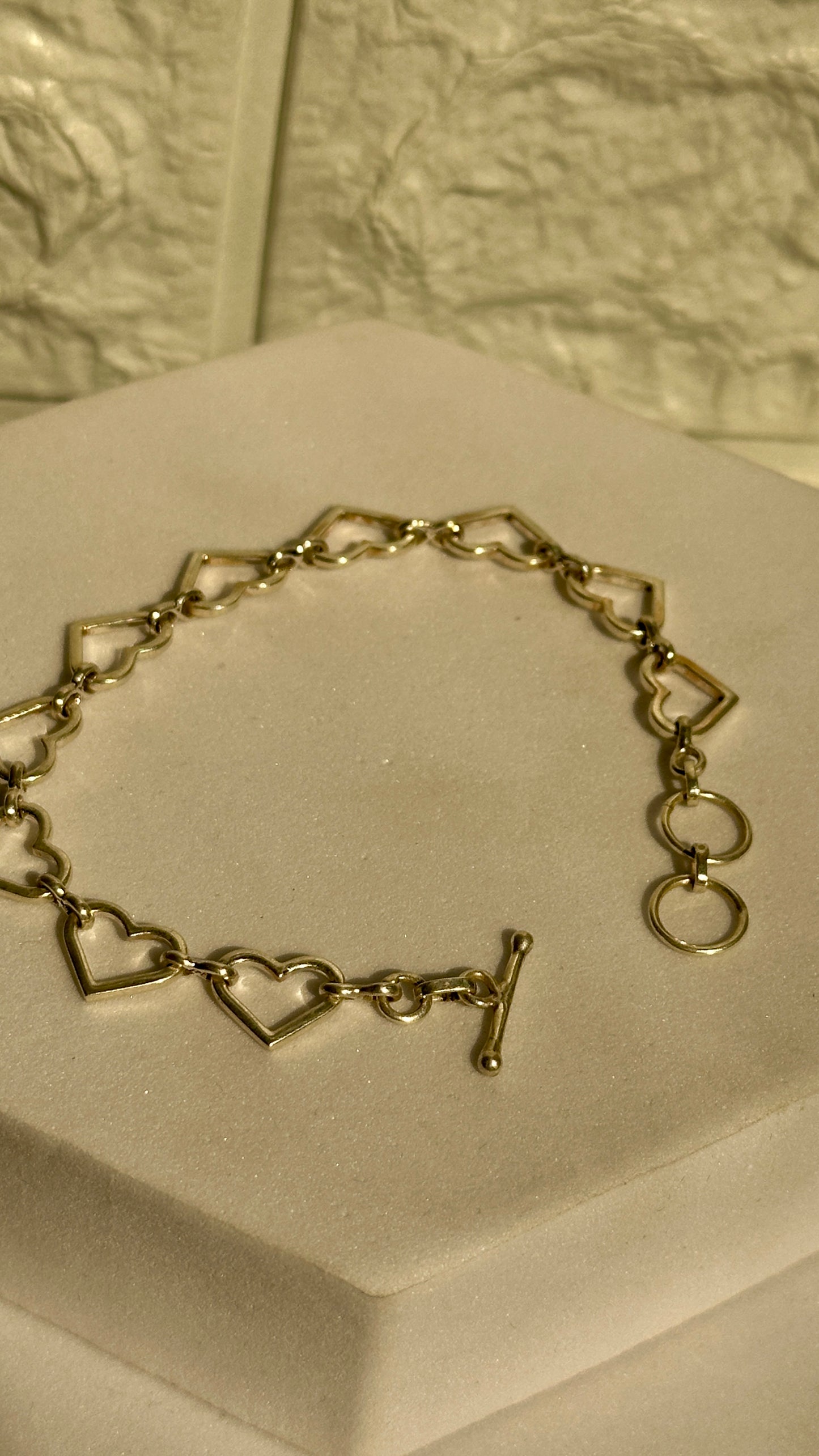 heart link bracelet