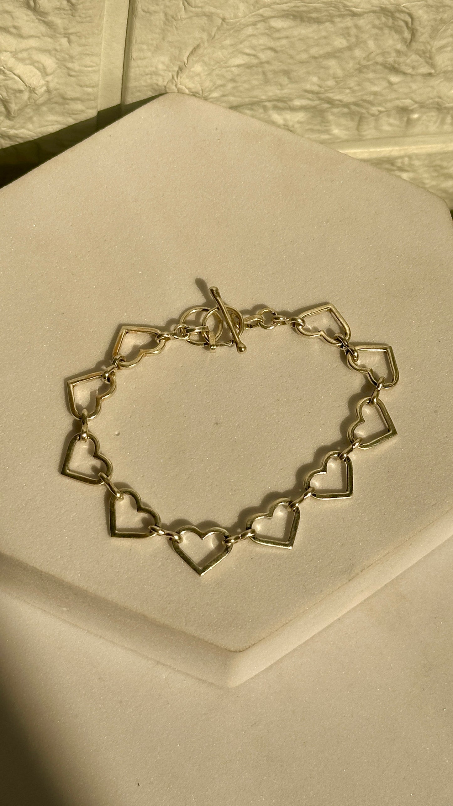 heart link bracelet