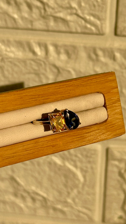Couple Birthstones Ring