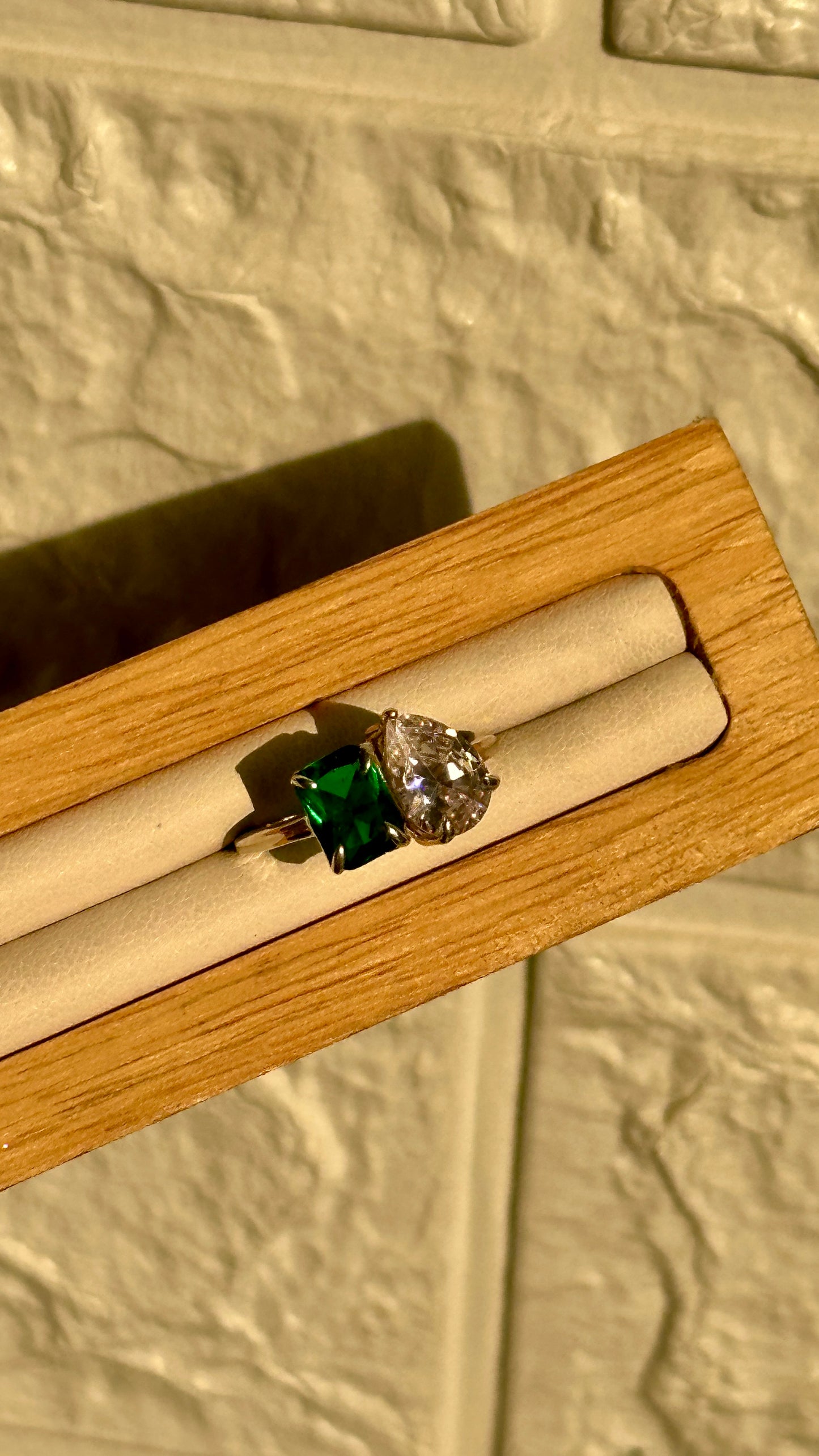 couple birthstones ring