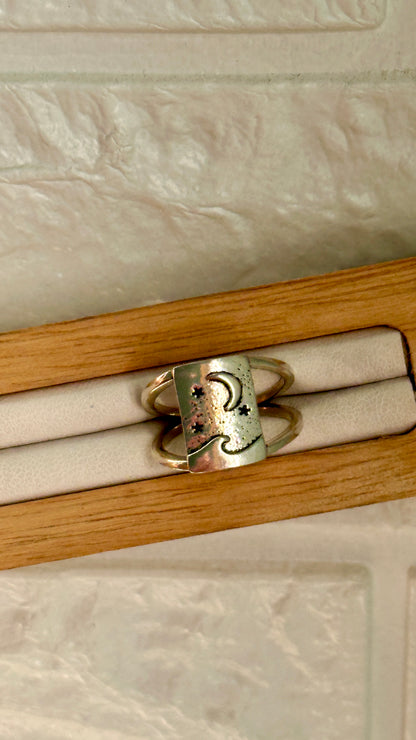 Moonlit Wave Ring