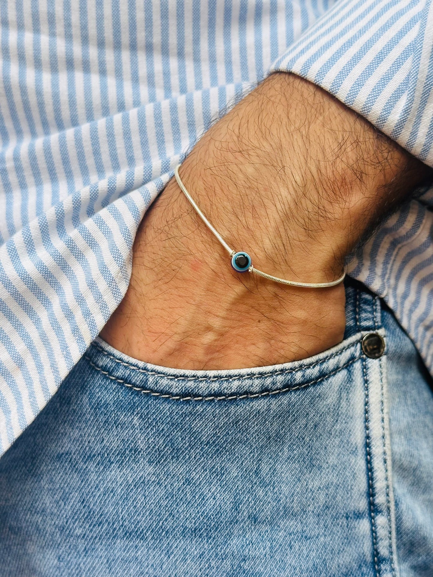 evileye snake chain bracelet