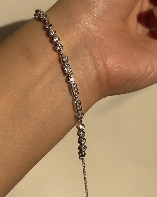 Morse Code Baguette Bracelet