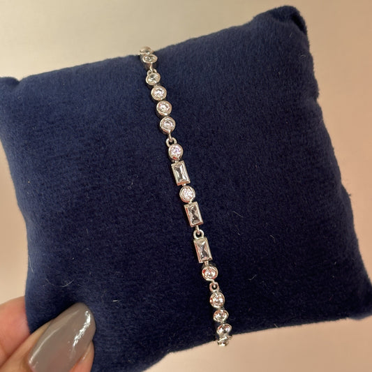 Morse Code Baguette Bracelet