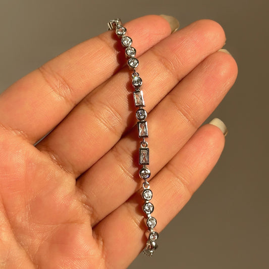 Morse Code Baguette Bracelet – 925 silver | House of Binti