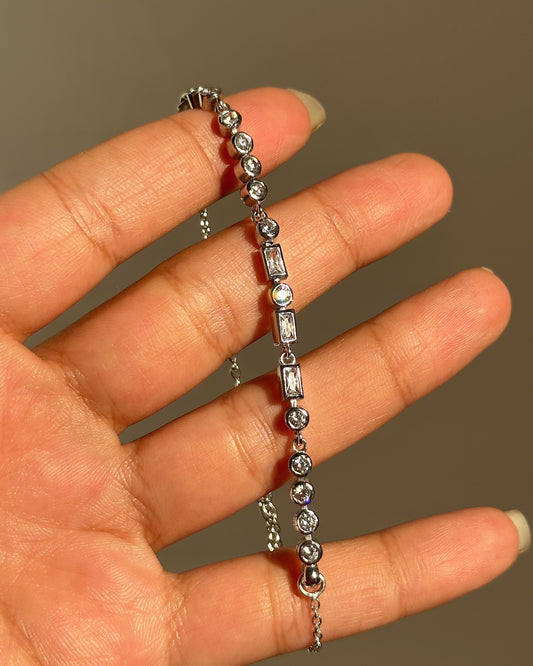 Morse Code Baguette Bracelet