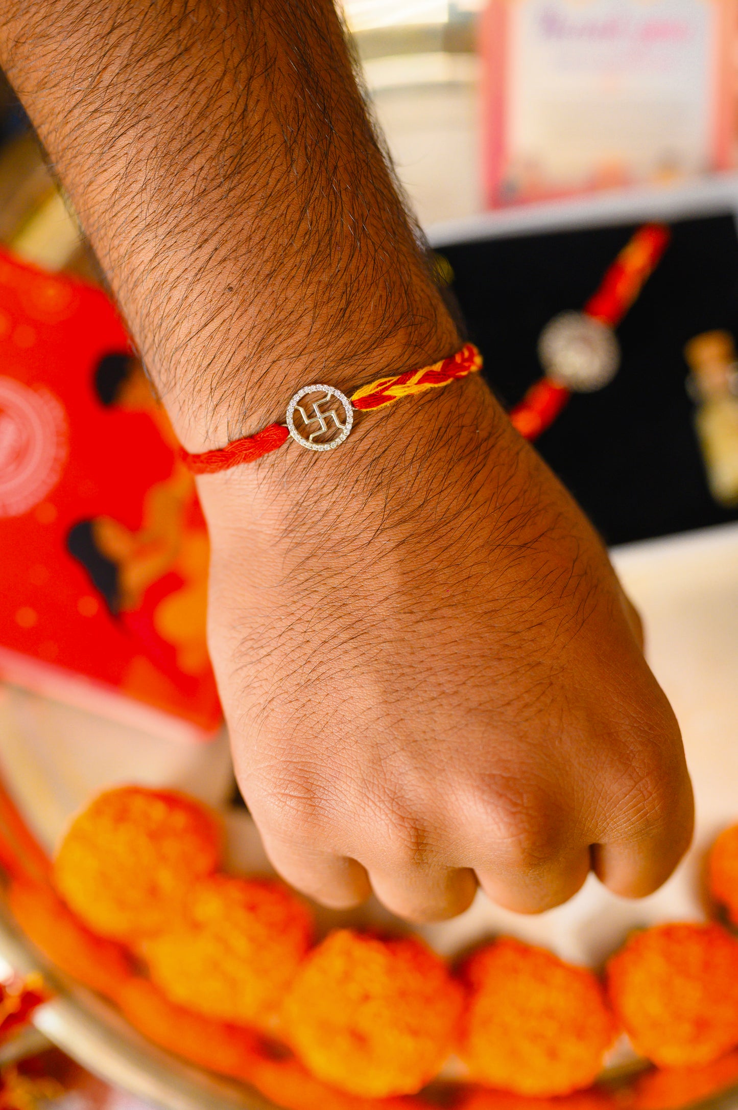 swastik glow rakhi