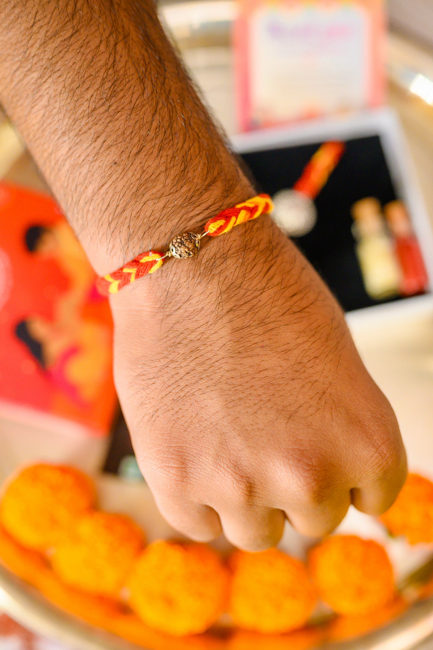 single rudraksha rakhi