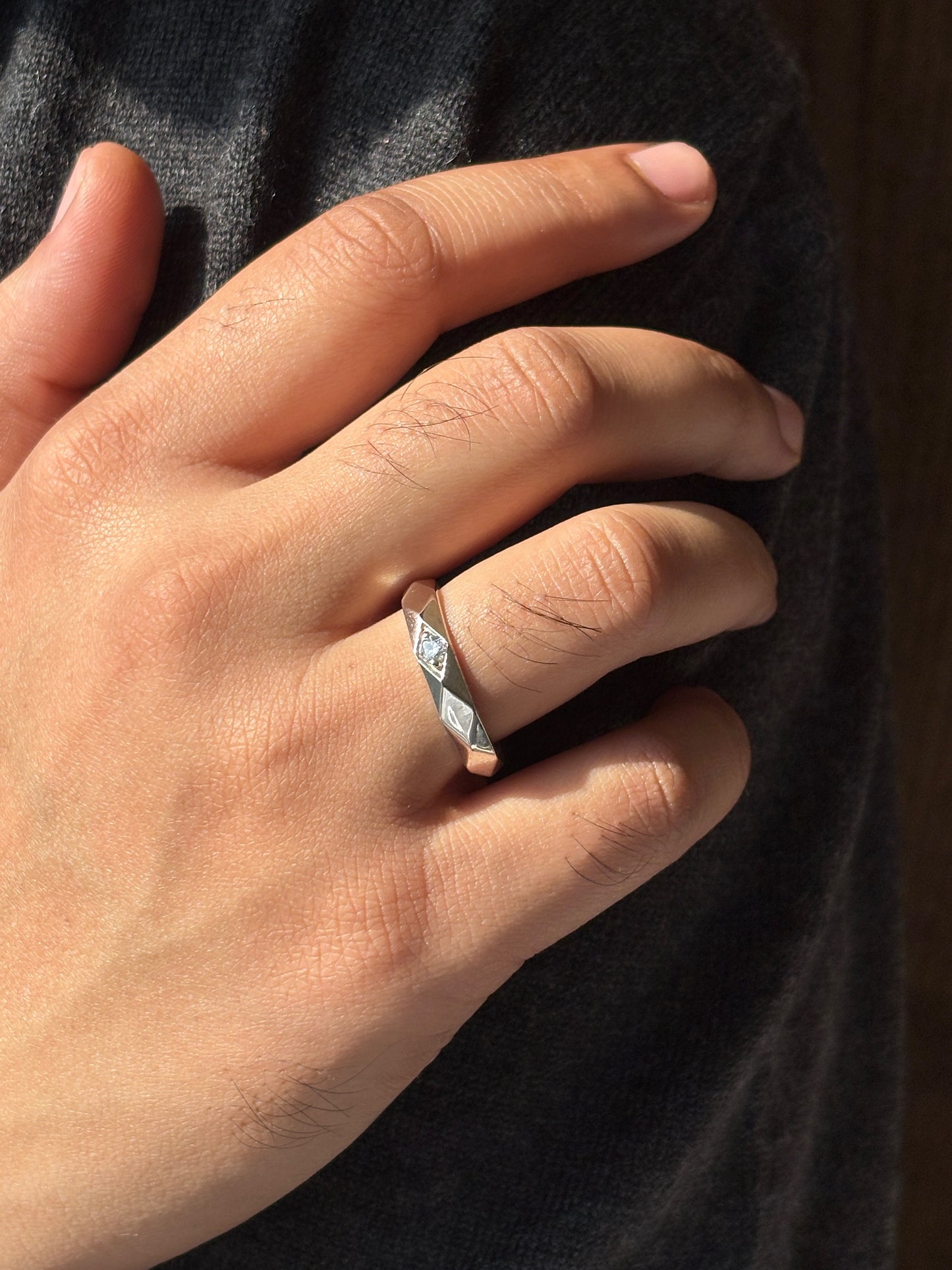 rebel diamond cut band