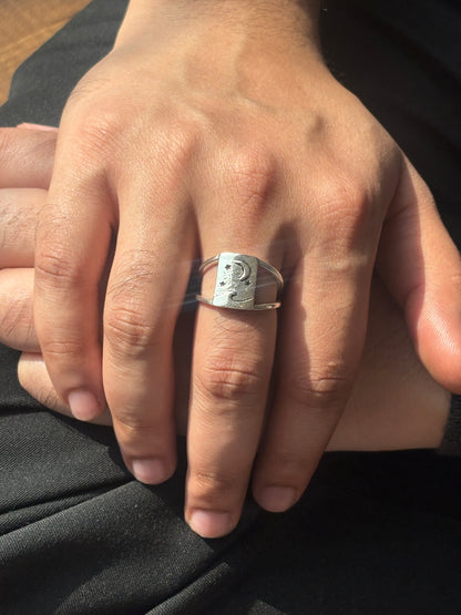 Moonlit Wave Ring