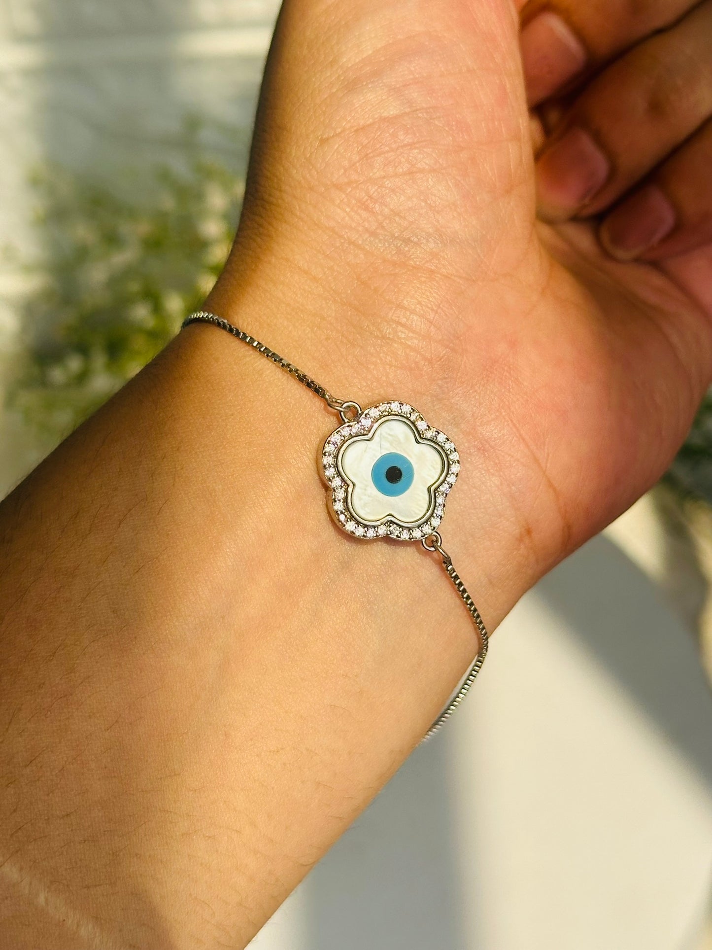 evil eye blossom bracelet