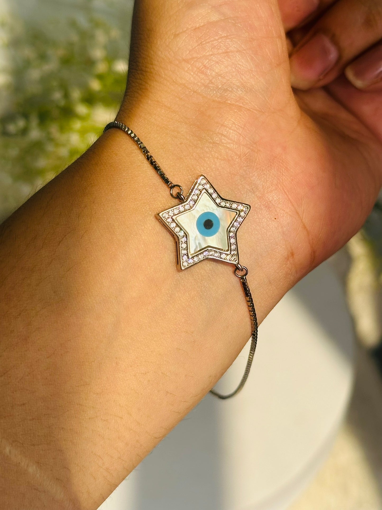 star evil eye bracelet